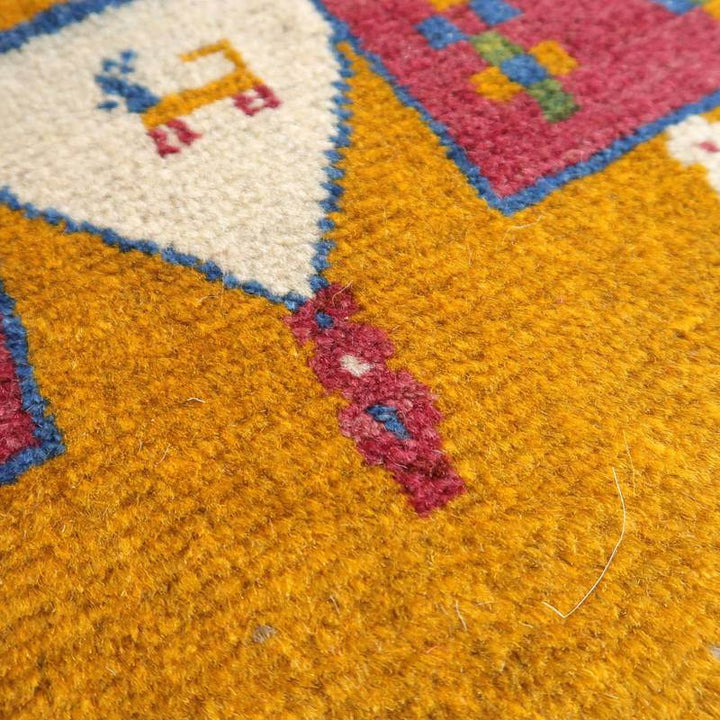 【セミオーダー受付中】  サイズ変更OK　カラー変更OK イラン　シラーズ産　ギャッベ 　（bl-10372）