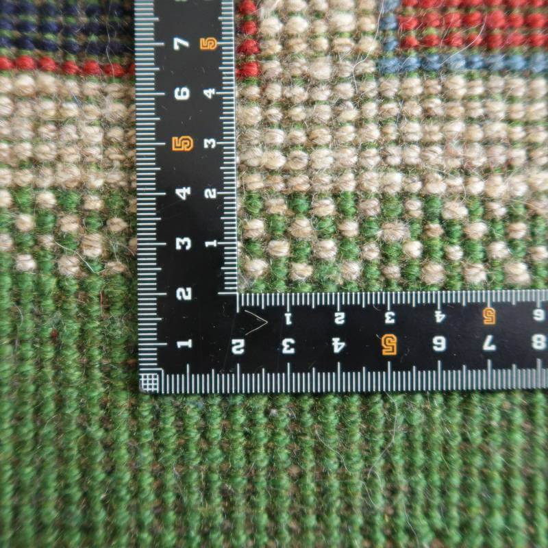 【セミオーダー受付中】  サイズ変更OK　カラー変更OK イラン　シラーズ産　ギャッベ 　（bl-10386）