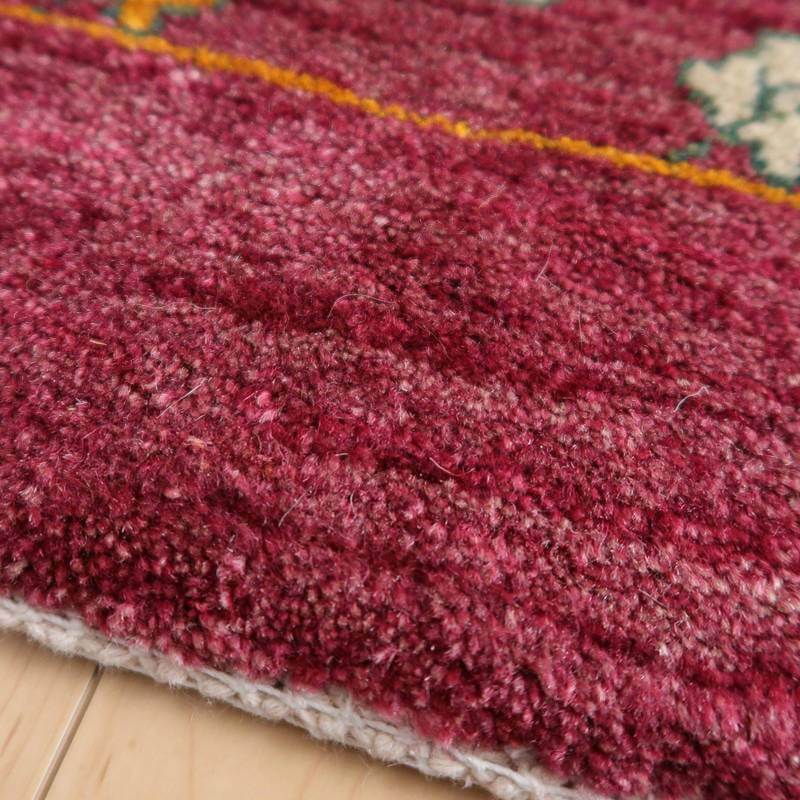 【セミオーダー受付中】  サイズ変更OK　カラー変更OK イラン　シラーズ産　ギャッベ 　（bl-10390）