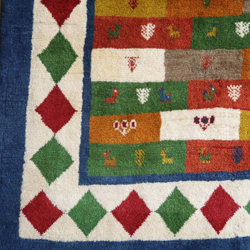 オーダーメイド受付中】イラン シラーズ産 ギャッベ （bl-10395