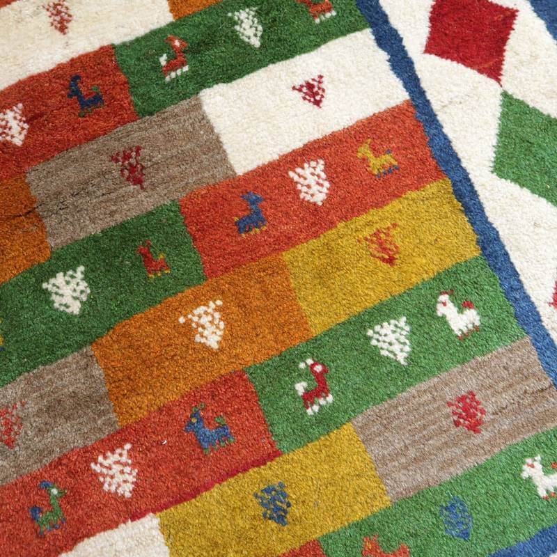 オーダーメイド受付中】イラン シラーズ産 ギャッベ （bl-10395