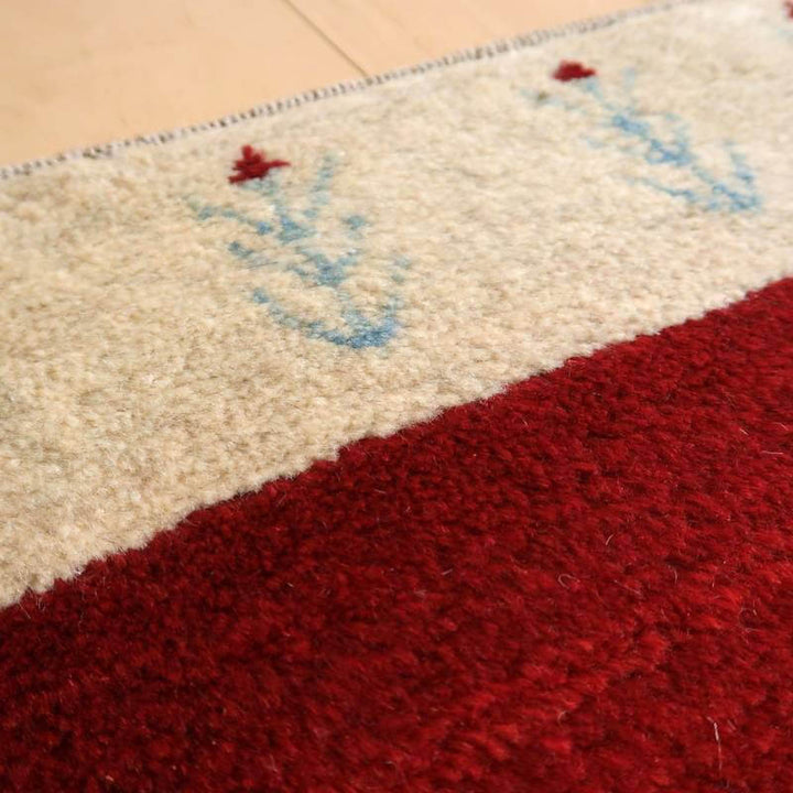 【セミオーダー受付中】  サイズ変更OK　カラー変更OK イラン　シラーズ産　ギャッベ 　（bl-10399）