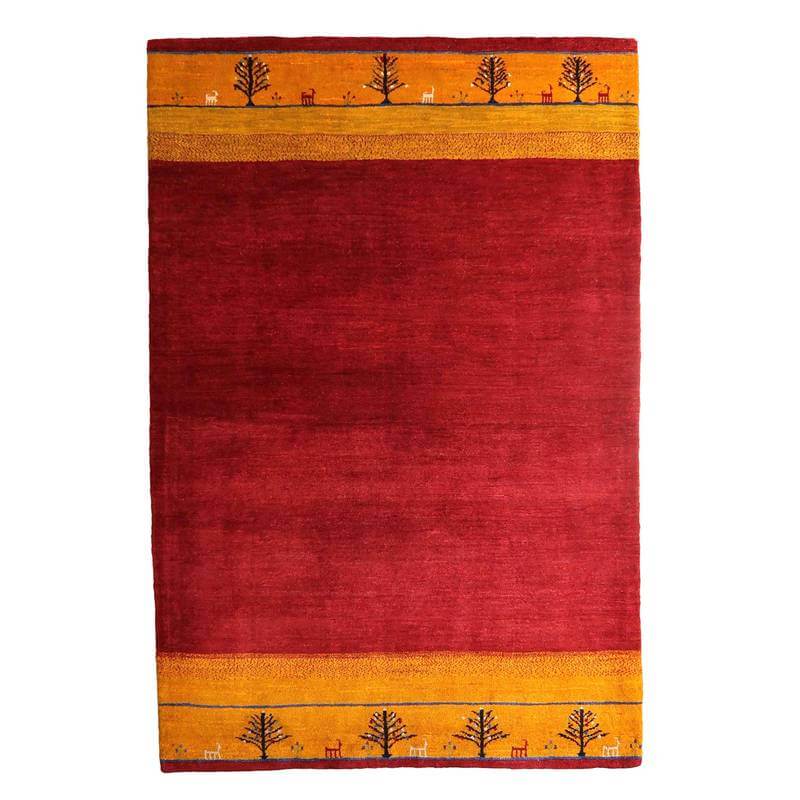 【セミオーダー受付中】  サイズ変更OK　カラー変更OK イラン　シラーズ産　ギャッベ 　（bl-10403）