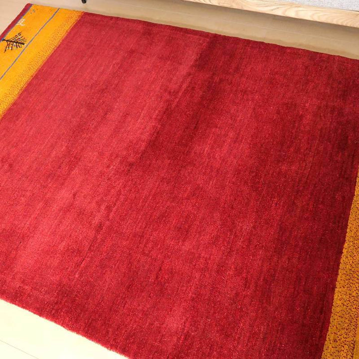 【セミオーダー受付中】  サイズ変更OK　カラー変更OK イラン　シラーズ産　ギャッベ 　（bl-10403）