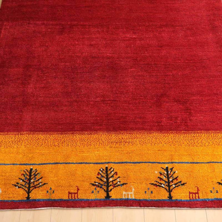 【セミオーダー受付中】  サイズ変更OK　カラー変更OK イラン　シラーズ産　ギャッベ 　（bl-10403）