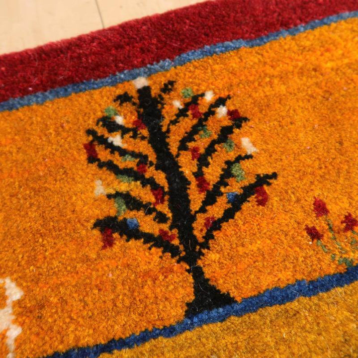 【セミオーダー受付中】  サイズ変更OK　カラー変更OK イラン　シラーズ産　ギャッベ 　（bl-10403）