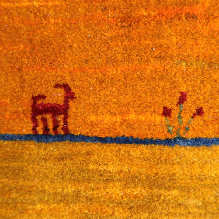 【セミオーダー受付中】  サイズ変更OK　カラー変更OK イラン　シラーズ産　ギャッベ 　（bl-10403）