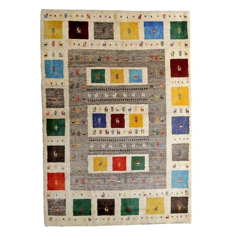 【オーダーメイド受付中】イラン　シラーズ産　ギャッベ 　（bl-10413）