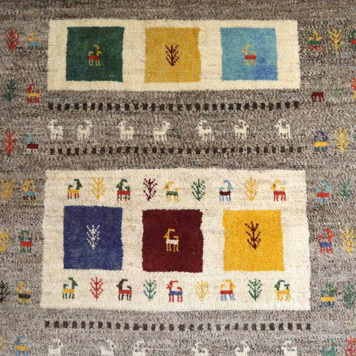 【オーダーメイド受付中】イラン　シラーズ産　ギャッベ 　（bl-10413）