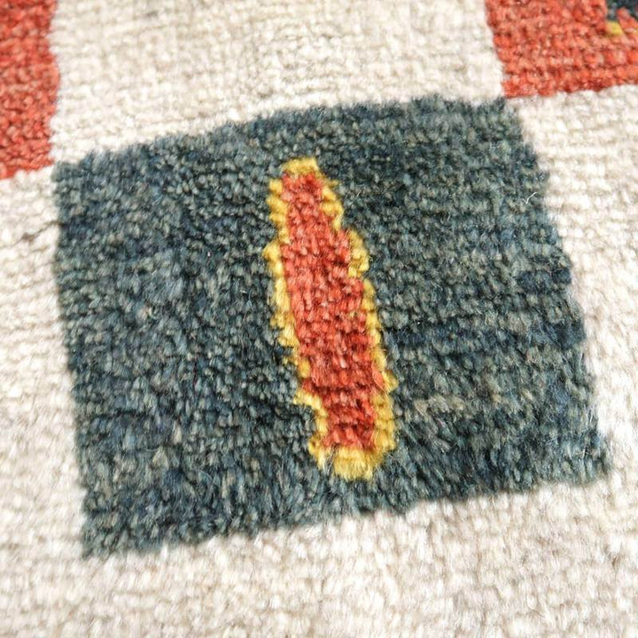 【セミオーダー受付中】  サイズ変更OK　カラー変更OK イラン　シラーズ産　ギャッベ 　（bl-10416）