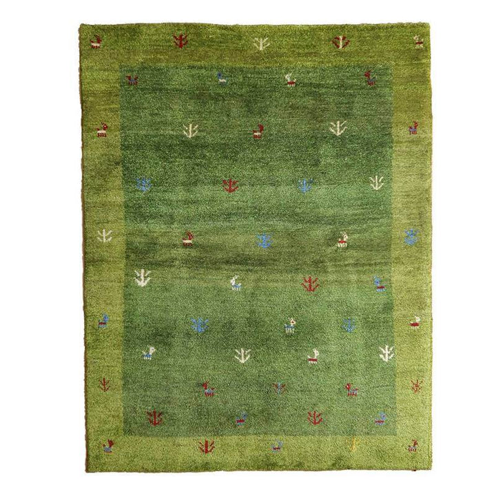 【セミオーダー受付中】  サイズ変更OK　カラー変更OK イラン　シラーズ産　ギャッベ 　（bl-10433）