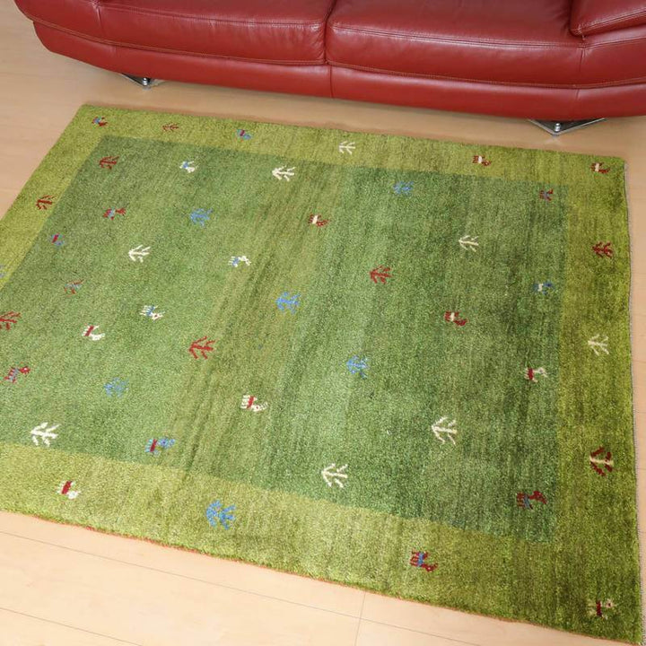 【セミオーダー受付中】  サイズ変更OK　カラー変更OK イラン　シラーズ産　ギャッベ 　（bl-10433）