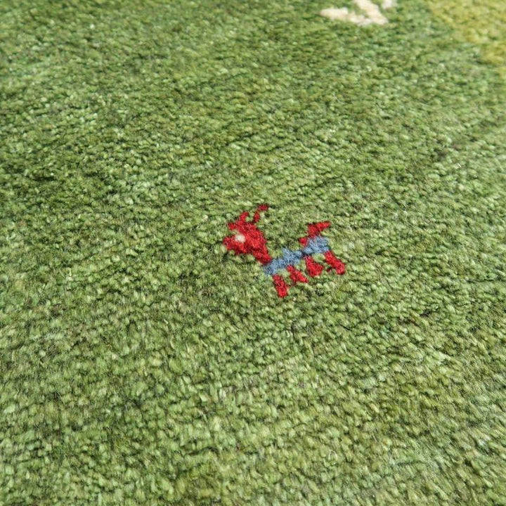 【セミオーダー受付中】  サイズ変更OK　カラー変更OK イラン　シラーズ産　ギャッベ 　（bl-10433）