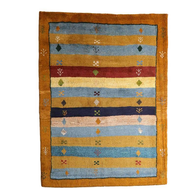 【セミオーダー受付中】  サイズ変更OK　カラー変更OK イラン　シラーズ産　ギャッベ 　（bl-10434）