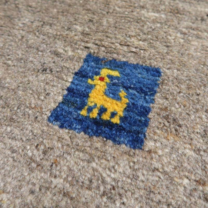 【セミオーダー受付中】  サイズ変更OK　カラー変更OK イラン　シラーズ産　ギャッベ 　（bl-10438）