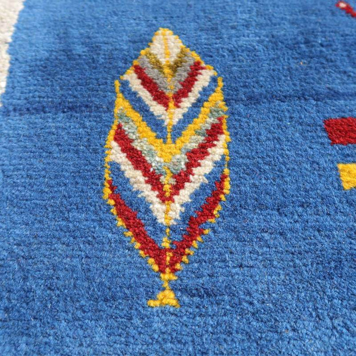 【セミオーダー受付中】  サイズ変更OK　カラー変更OK イラン　シラーズ産　ギャッベ 　（bl-10440）