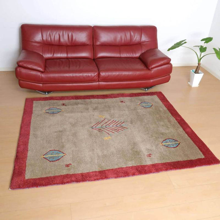 【セミオーダー受付中】  サイズ変更OK　カラー変更OK イラン　シラーズ産　ギャッベ 　（bl-10478）