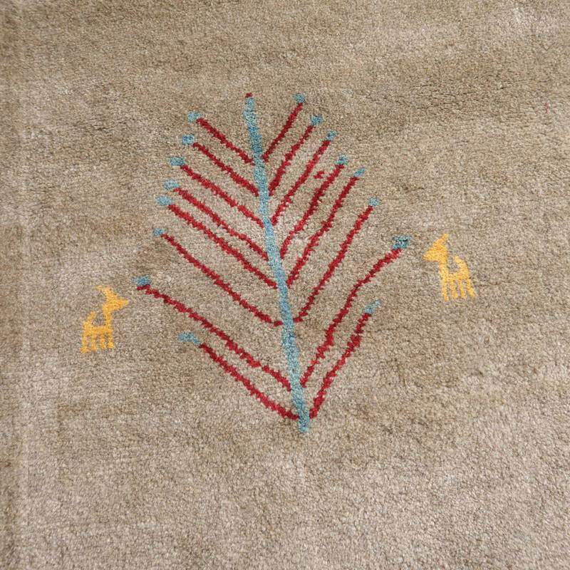 【セミオーダー受付中】  サイズ変更OK　カラー変更OK イラン　シラーズ産　ギャッベ 　（bl-10478）