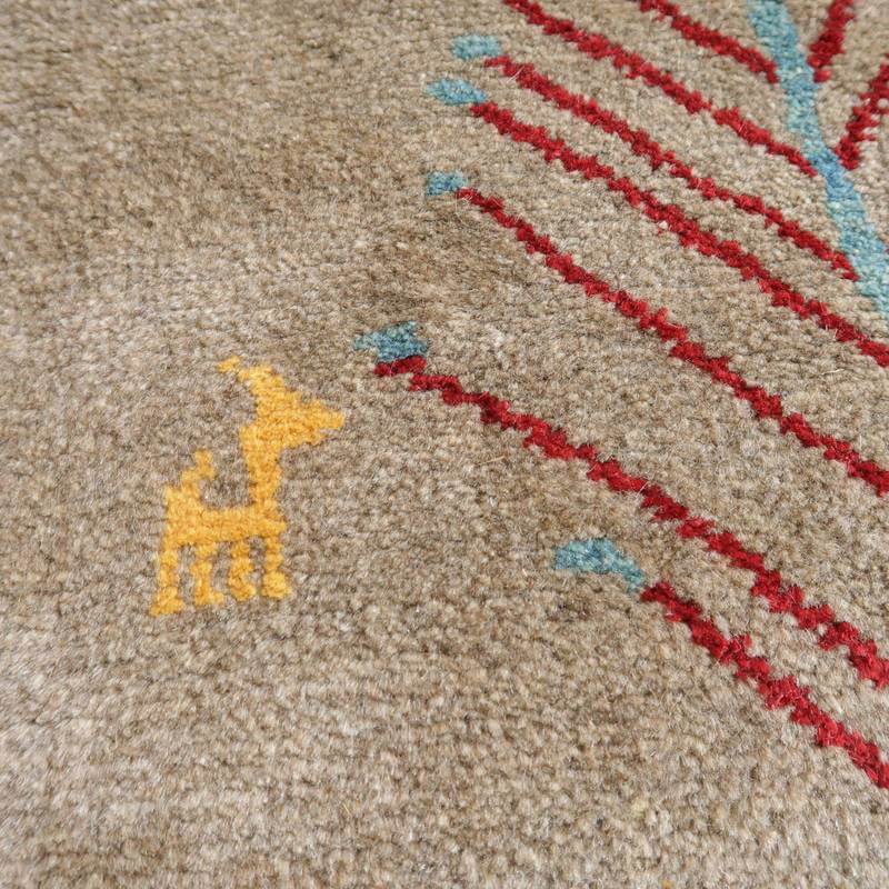 【セミオーダー受付中】  サイズ変更OK　カラー変更OK イラン　シラーズ産　ギャッベ 　（bl-10478）