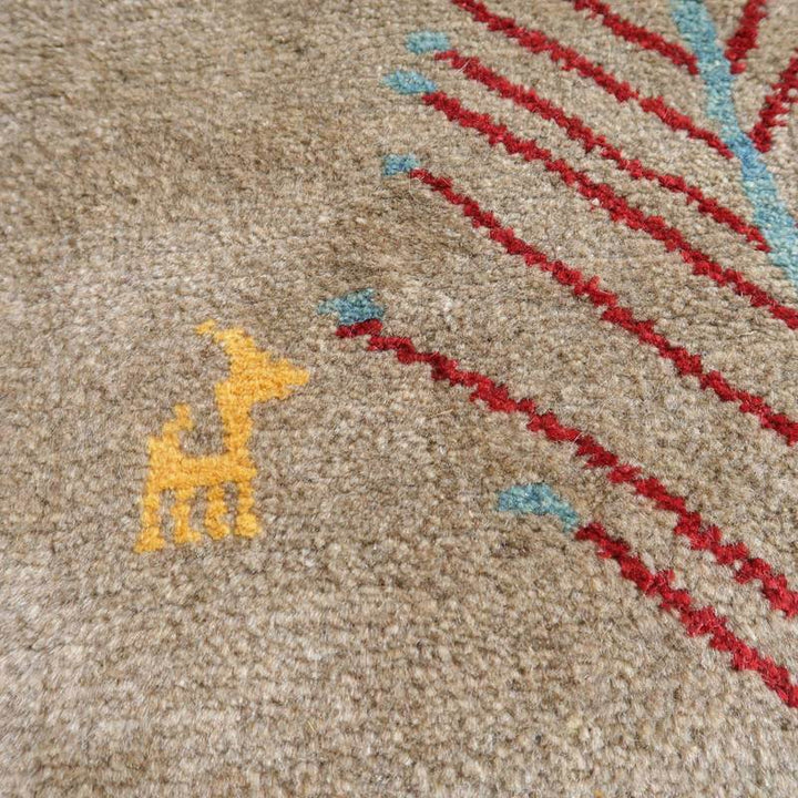 【セミオーダー受付中】  サイズ変更OK　カラー変更OK イラン　シラーズ産　ギャッベ 　（bl-10478）