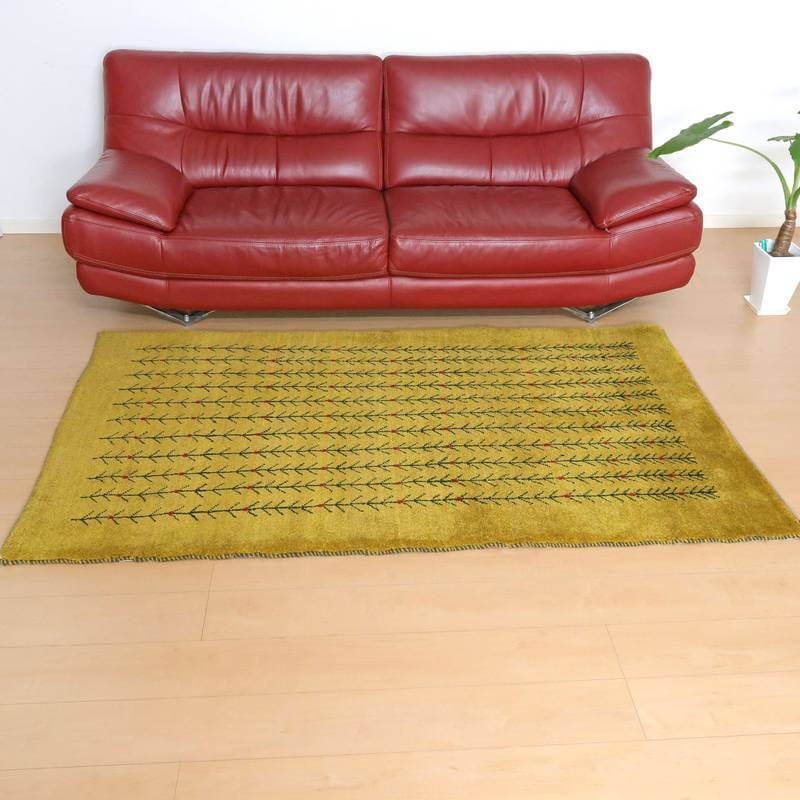 【セミオーダー受付中】  サイズ変更OK　カラー変更OK イラン　シラーズ産　ギャッベ 　（bl-10499）