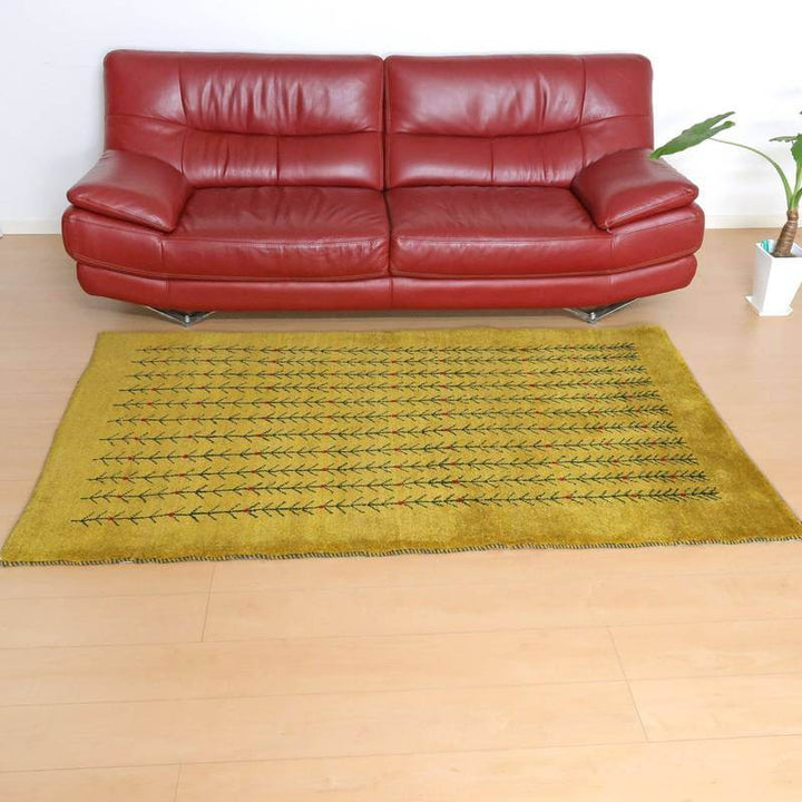 【セミオーダー受付中】  サイズ変更OK　カラー変更OK イラン　シラーズ産　ギャッベ 　（bl-10499）