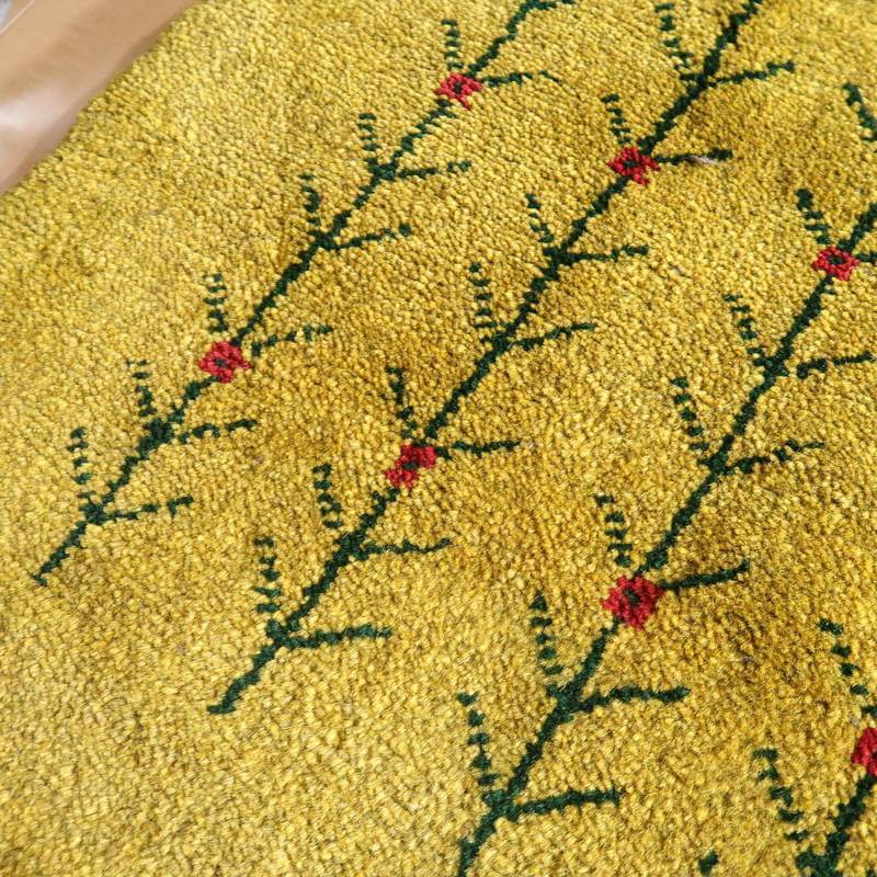 【セミオーダー受付中】  サイズ変更OK　カラー変更OK イラン　シラーズ産　ギャッベ 　（bl-10499）