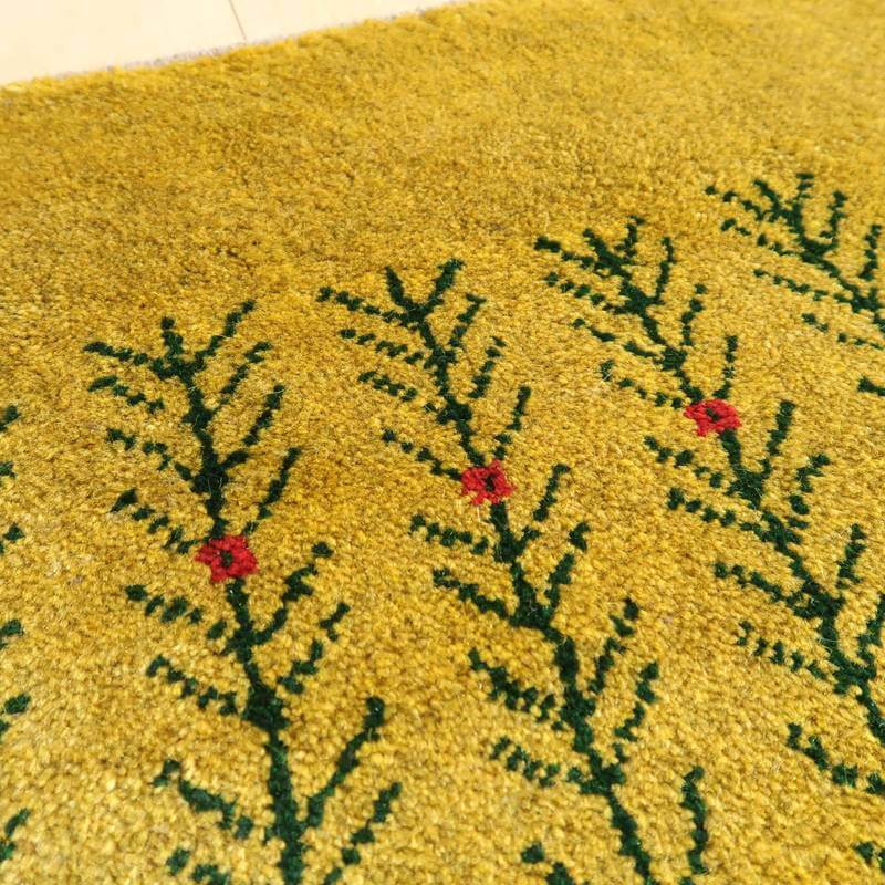 【セミオーダー受付中】  サイズ変更OK　カラー変更OK イラン　シラーズ産　ギャッベ 　（bl-10499）