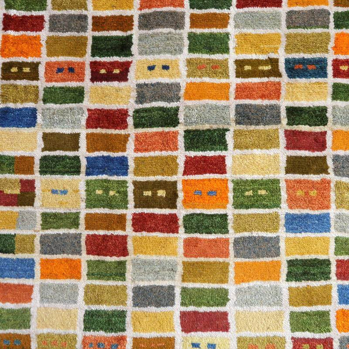 【セミオーダー受付中】  サイズ変更OK　カラー変更OK イラン　シラーズ産　ギャッベ 　（bl-10501）