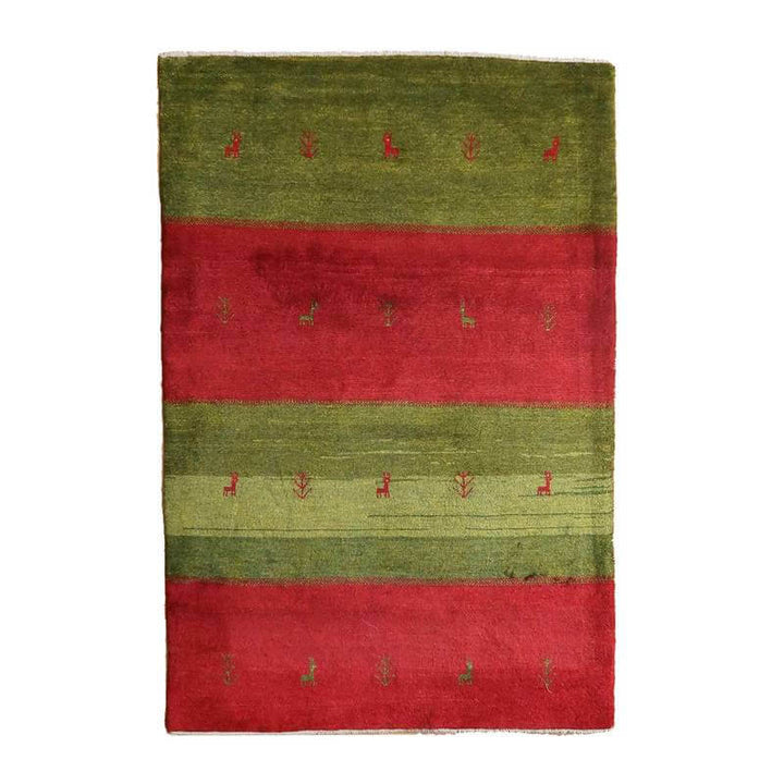 【セミオーダー受付中】  サイズ変更OK　カラー変更OK イラン　シラーズ産　ギャッベ 　（bl-10516）