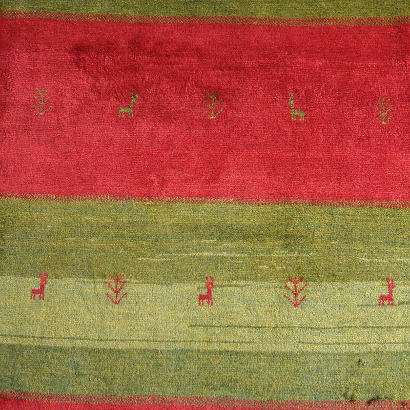 【セミオーダー受付中】  サイズ変更OK　カラー変更OK イラン　シラーズ産　ギャッベ 　（bl-10516）