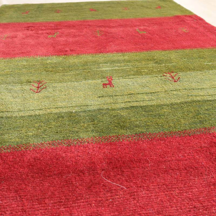 【セミオーダー受付中】  サイズ変更OK　カラー変更OK イラン　シラーズ産　ギャッベ 　（bl-10516）