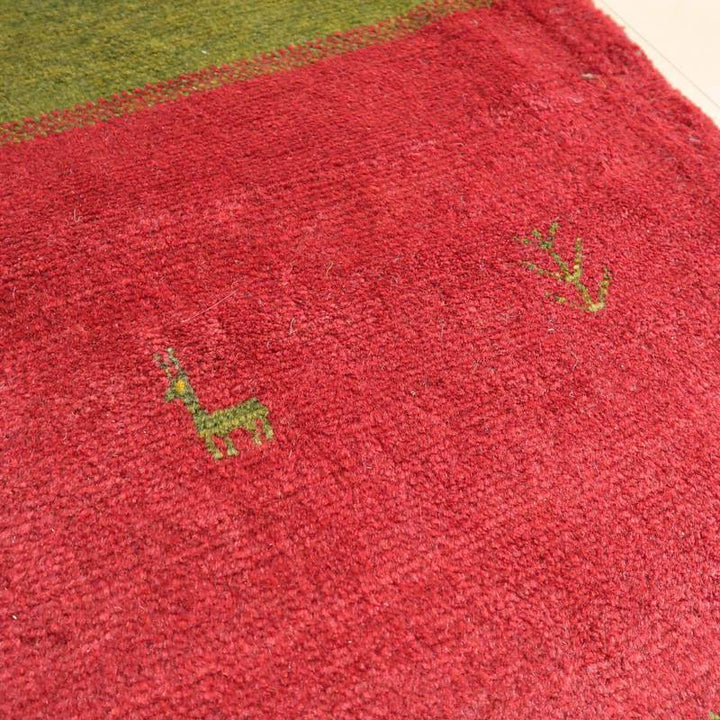 【セミオーダー受付中】  サイズ変更OK　カラー変更OK イラン　シラーズ産　ギャッベ 　（bl-10516）