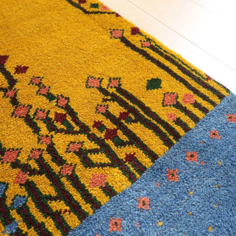 【セミオーダー受付中】  サイズ変更OK　カラー変更OK イラン　シラーズ産　ギャッベ 　（bl-10526）