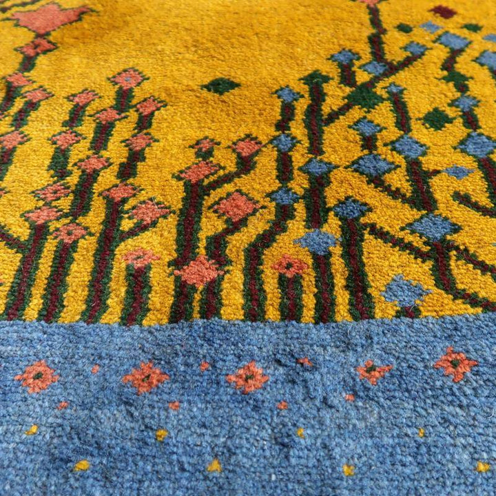 【セミオーダー受付中】  サイズ変更OK　カラー変更OK イラン　シラーズ産　ギャッベ 　（bl-10526）