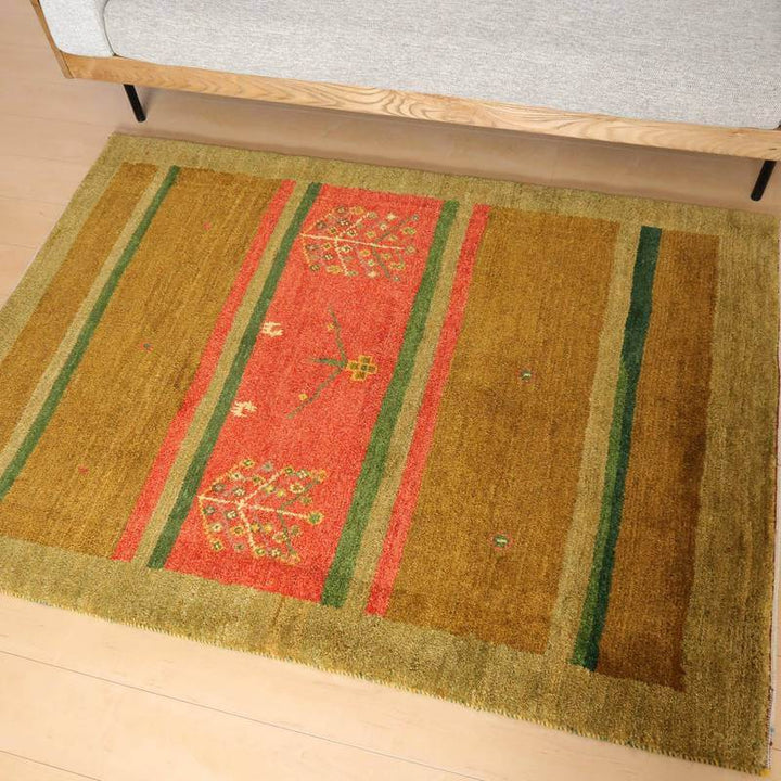 【セミオーダー受付中】  サイズ変更OK　カラー変更OK イラン　シラーズ産　ギャッベ 　（bl-10527）