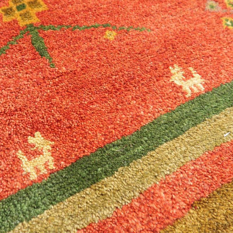 【セミオーダー受付中】  サイズ変更OK　カラー変更OK イラン　シラーズ産　ギャッベ 　（bl-10527）