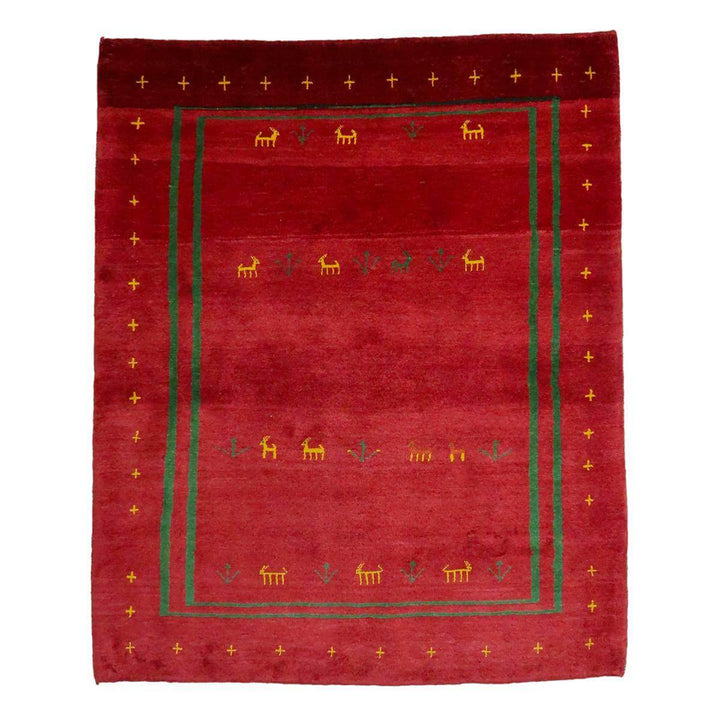 【セミオーダー受付中】  サイズ変更OK　カラー変更OK イラン　シラーズ産　ギャッベ 　（bl-11324）