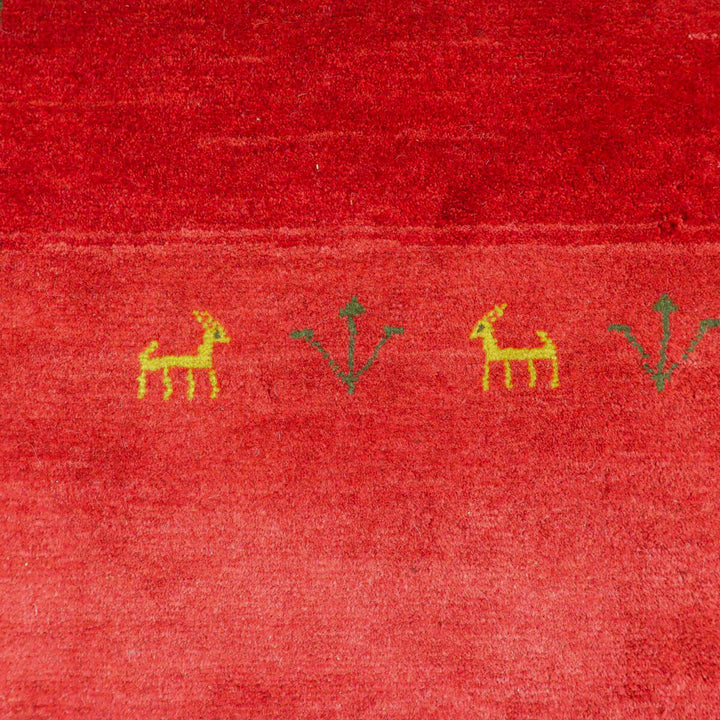 【セミオーダー受付中】  サイズ変更OK　カラー変更OK イラン　シラーズ産　ギャッベ 　（bl-11324）