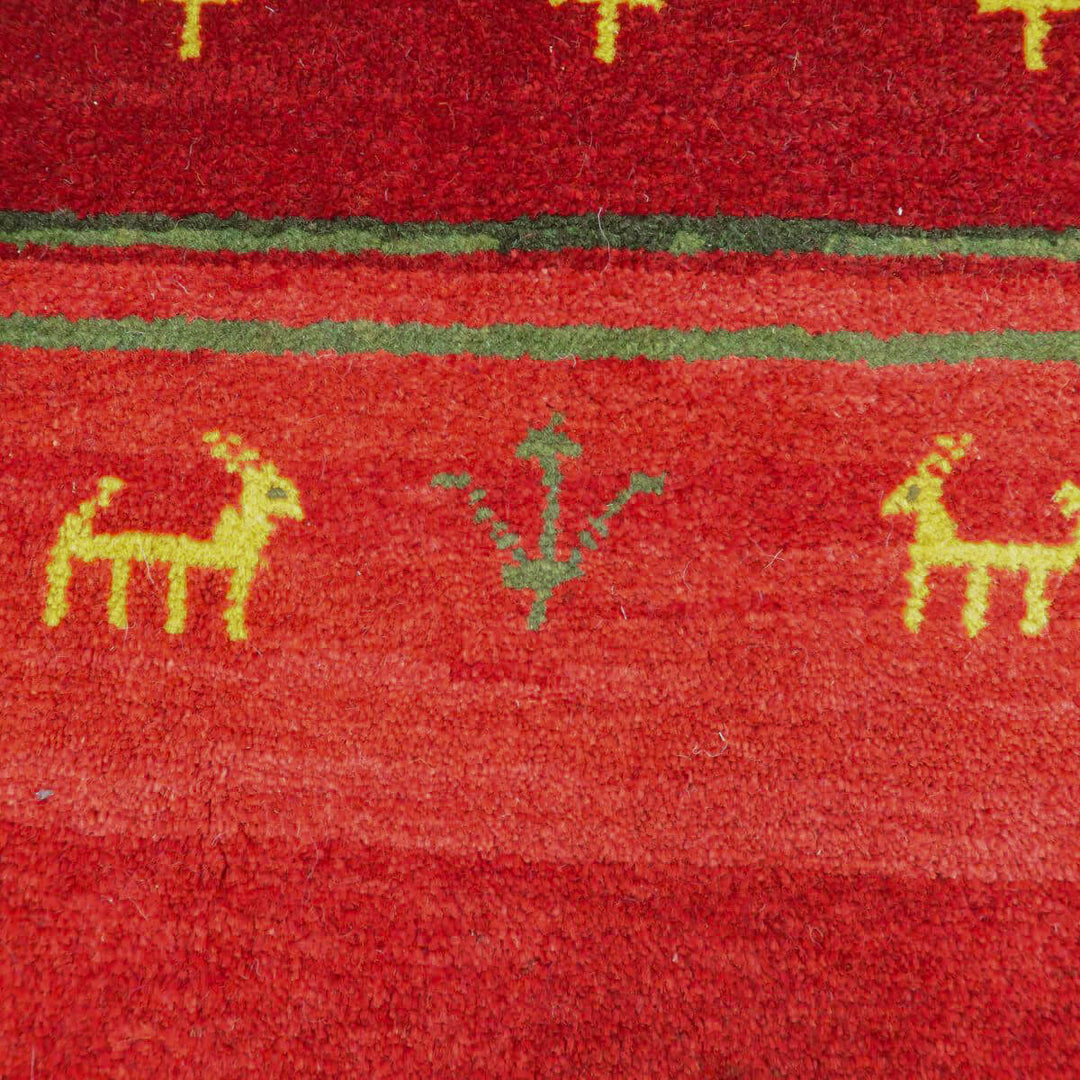 【セミオーダー受付中】  サイズ変更OK　カラー変更OK イラン　シラーズ産　ギャッベ 　（bl-11324）