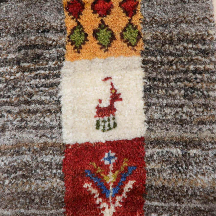 【セミオーダー受付中】  サイズ変更OK　カラー変更OK イラン　シラーズ産　ギャッベ 　（bl-11329）