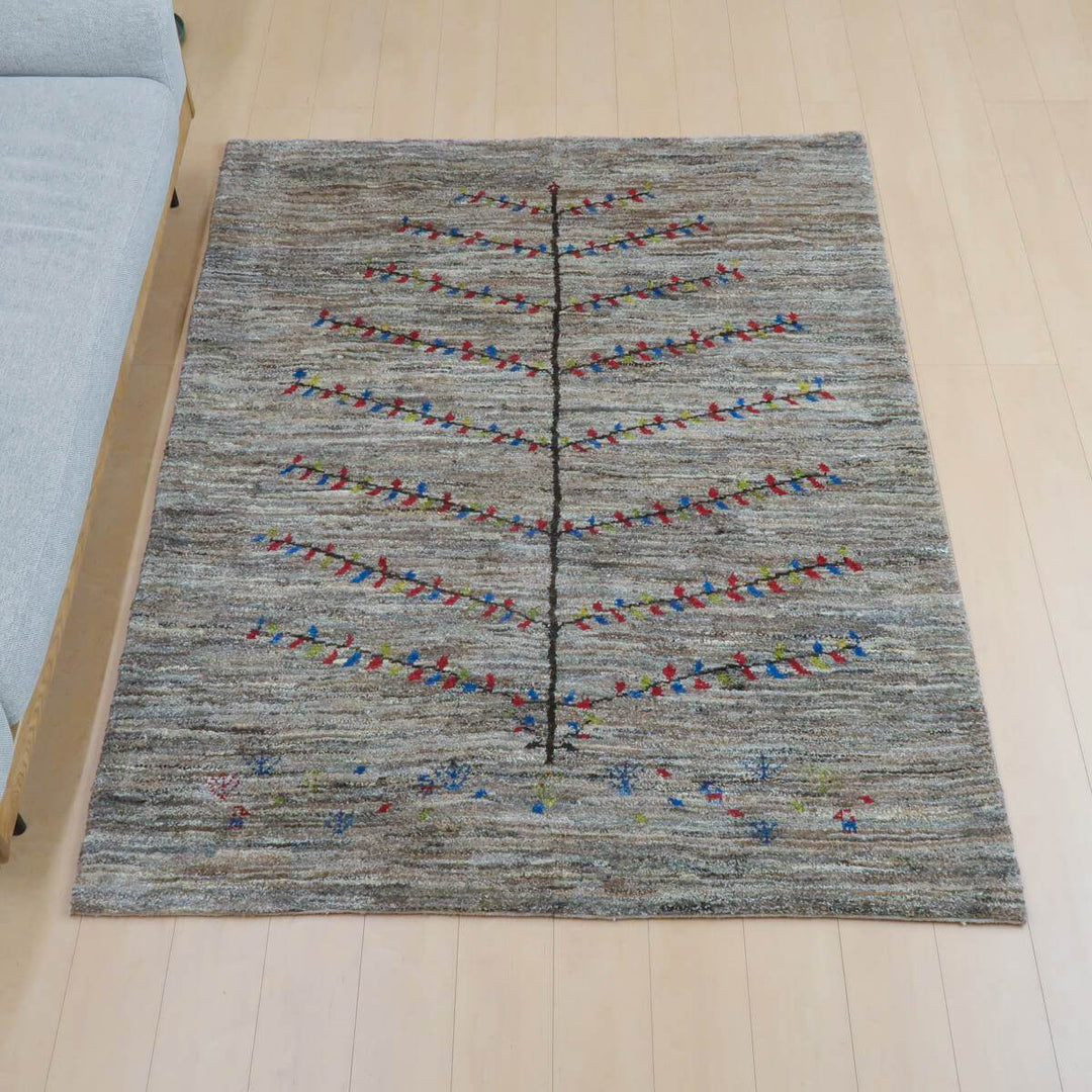 【セミオーダー受付中】  サイズ変更OK　カラー変更OK イラン　シラーズ産　ギャッベ 　（bl-11330）