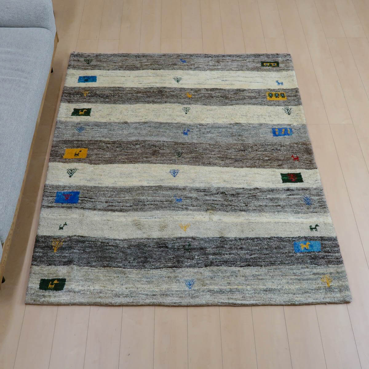ギャッベ (ラティーフ) 195×156cm(BL-11331) – ギャッベ ギャッベ (ラティーフ) 195×156cm(BL-11331) – ギャッベ