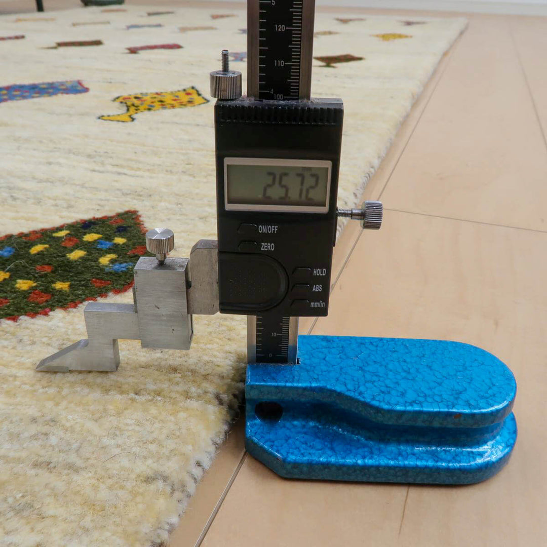 【セミオーダー受付中】  サイズ変更OK　カラー変更OK イラン　シラーズ産　ギャッベ 　（bl-11332）