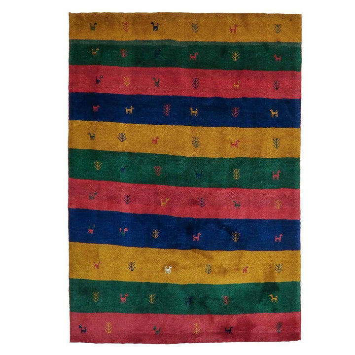 【セミオーダー受付中】  サイズ変更OK　カラー変更OK イラン　シラーズ産　ギャッベ 　（bl-11333）