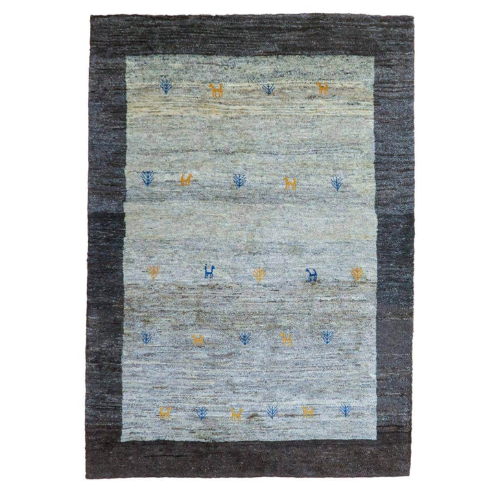 【セミオーダー受付中】  サイズ変更OK　カラー変更OK イラン　シラーズ産　ギャッベ 　（bl-11334）