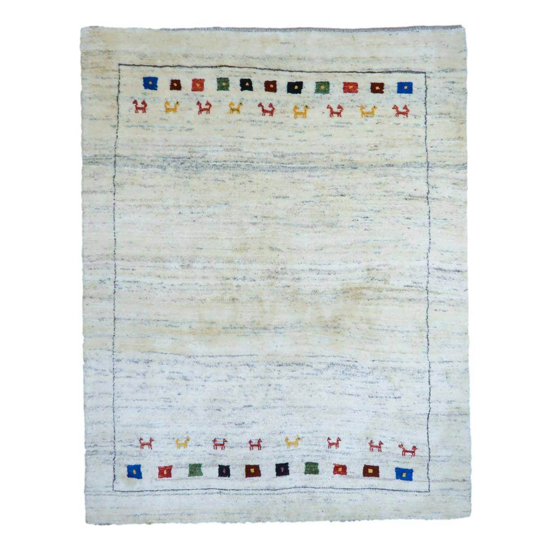 【セミオーダー受付中】  サイズ変更OK　カラー変更OK イラン　シラーズ産　ギャッベ 　（bl-11335）