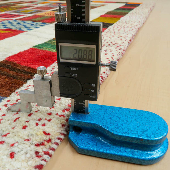 【セミオーダー受付中】  サイズ変更OK　カラー変更OK イラン　シラーズ産　ギャッベ 　（bl-11336）