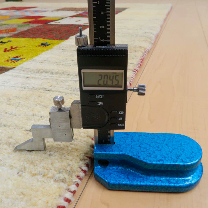 【セミオーダー受付中】  サイズ変更OK　カラー変更OK イラン　シラーズ産　ギャッベ 　（bl-11338）