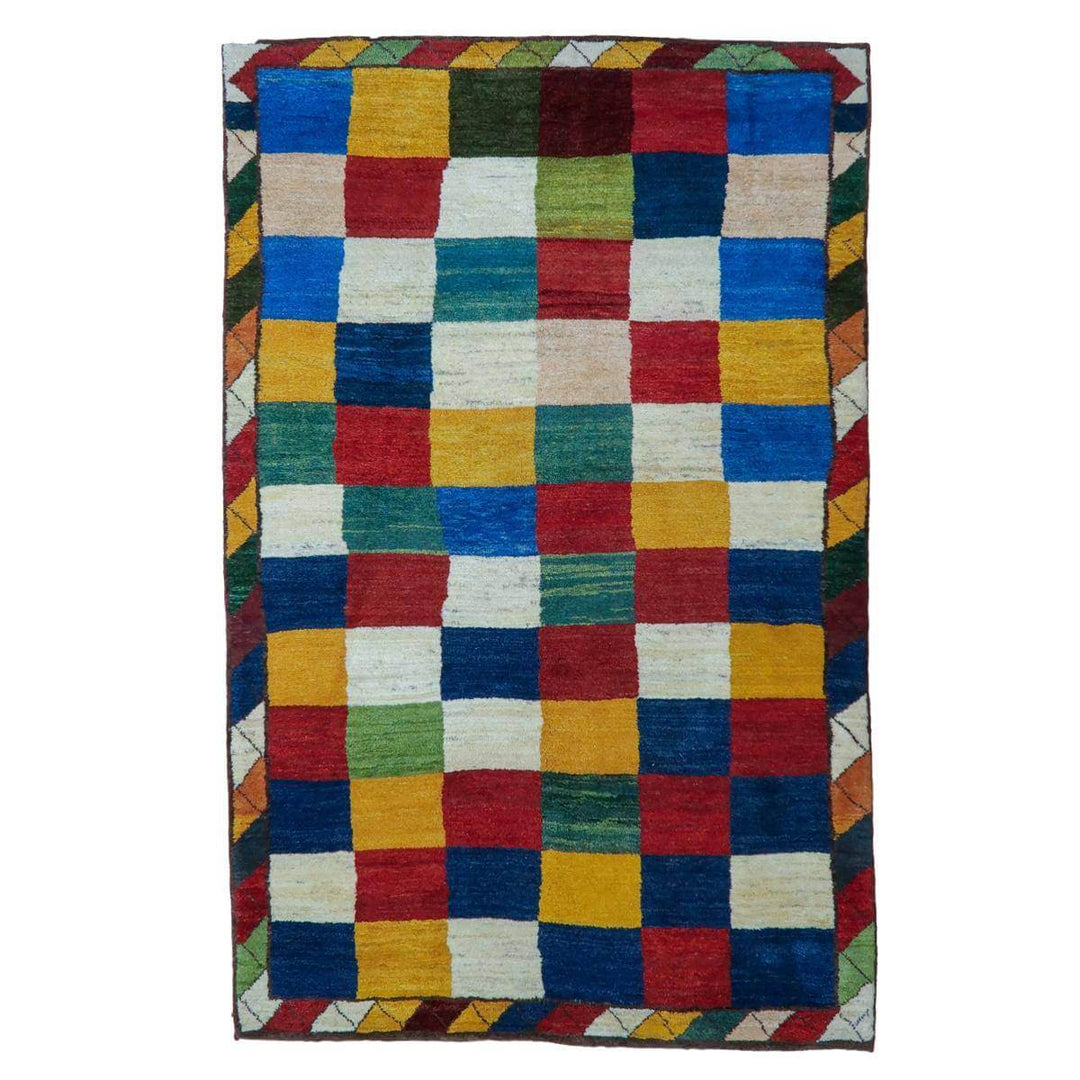 【セミオーダー受付中】  サイズ変更OK　カラー変更OK イラン　シラーズ産　ギャッベ 　（bl-11339）